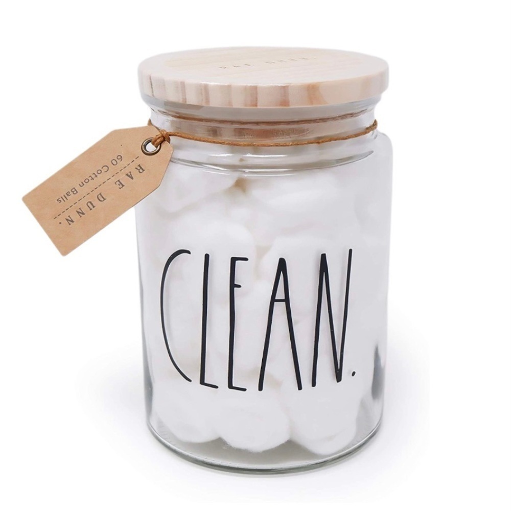 Rae Dunn Jar of Cotton Balls